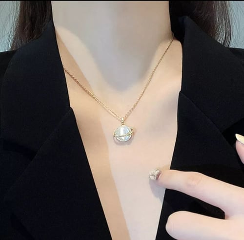 سلسال كوكب حجر الأوبال 18K