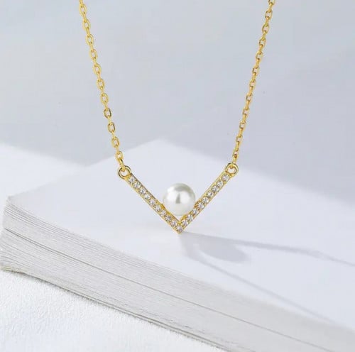 سلسال V Pearl فضة 925