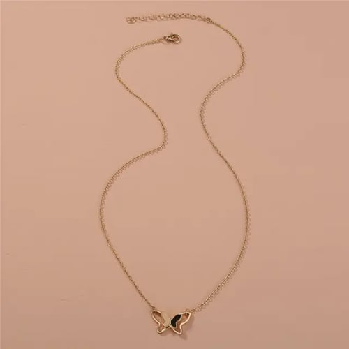 سلسال فراشة الفولاذ 18k