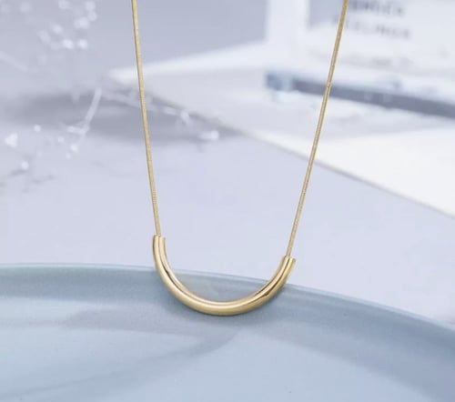 سلسال جذاب شكل الأبتسامة 18K