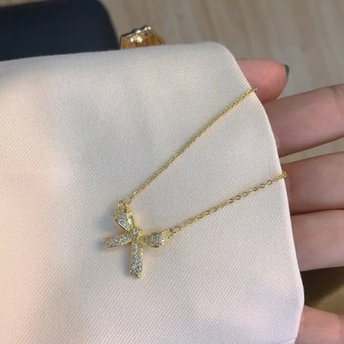 سلسال Bowknot ناعمه 18K