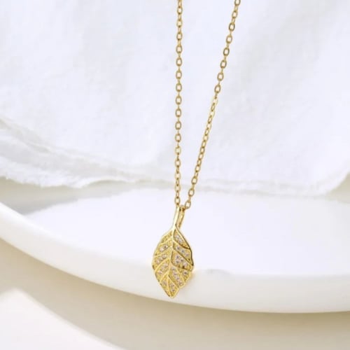 سلسال ورق الريحان 18k