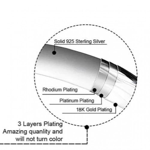 عقد ديفاز دريم الماس مويسانيتي 1 قيراط