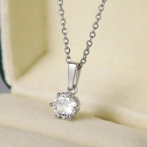 سلسال سوليتير مكعب زيركون ناعم18K