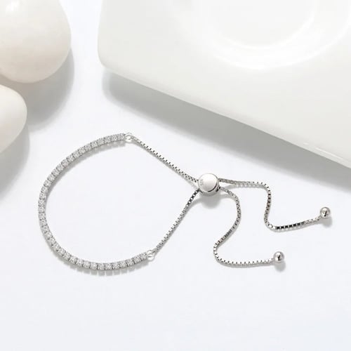 سوار التنس Free size فضة 925