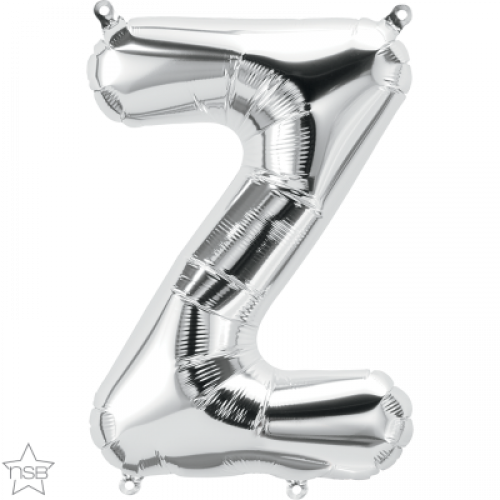 FOIL SMALL LETTER SILVER (عدد 5 قطع) Z