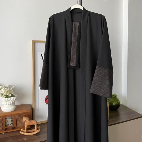 M9 - كريب ساده اسود ولنن مشجر