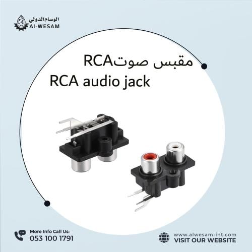 مدخل انثى صوت اثنين خط RCA و AV/Female voice input