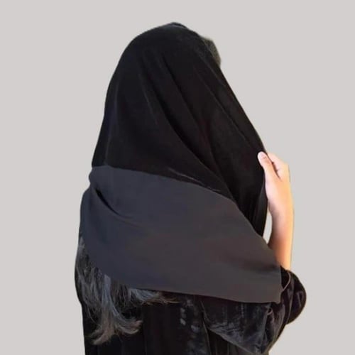 طرحه مخمل وشيفون