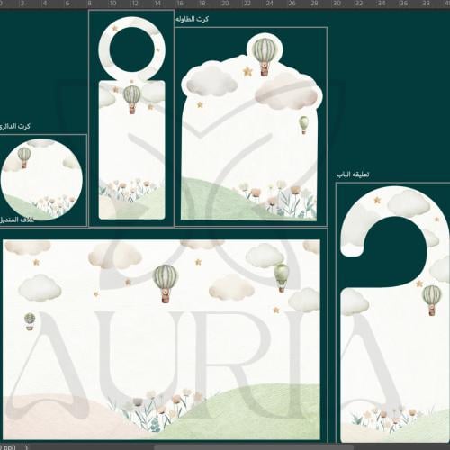Doudou and balloon theme printing molds