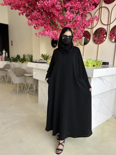 عبايه سحاب مخفي بمرد على السحاب