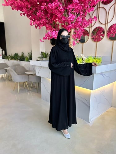 عبايه نص كلوش شك بالكم