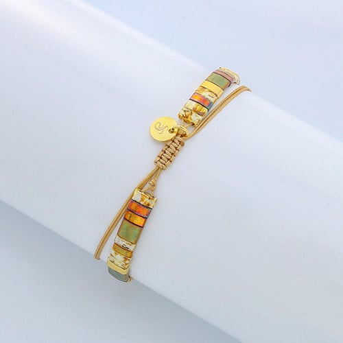 Army-Tila Beads Anklet