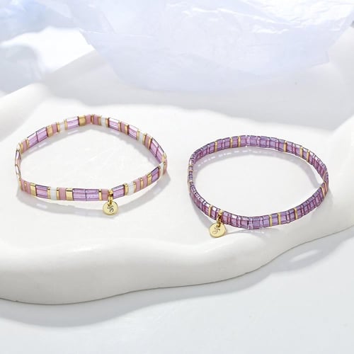 Amethyst set - Beads Bracelets