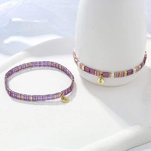 Amethyst set - Beads Bracelets