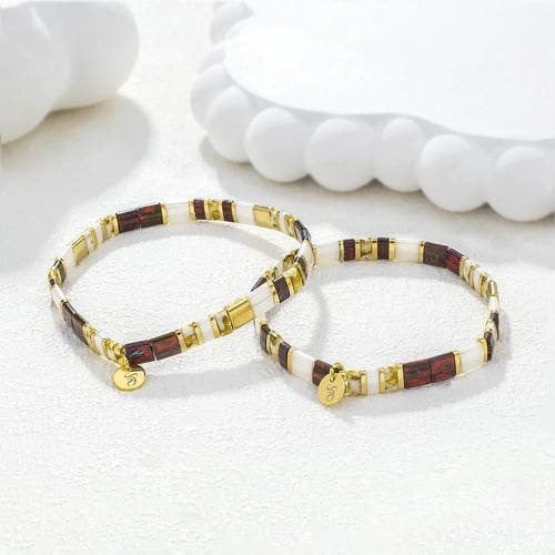 Burgundy bracelet - Beads Bracelets