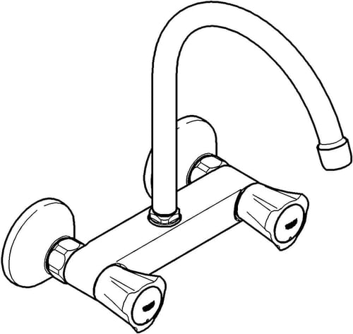 خلاط مجلى جداري جروهي / GROHE