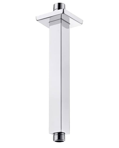 ماسوره دش مربع كروم من السقف 20 سم