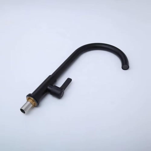 خلاط خط واحد مغسله / مجلى كروم / اسود