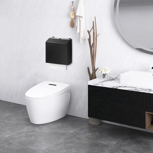 ‏علبة مناديل جداريه اسود 304