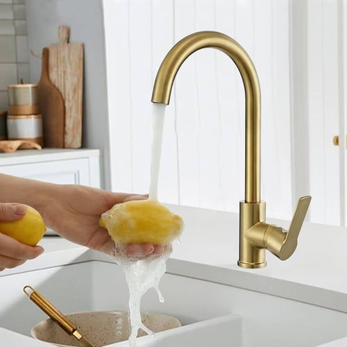 خلاط مجلى ذهبي مطفي