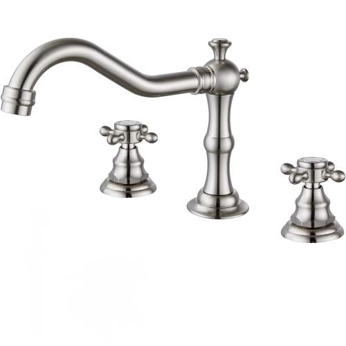 خلاط مغسلة 3 فتحه مدور كلاسك كروم مطفي