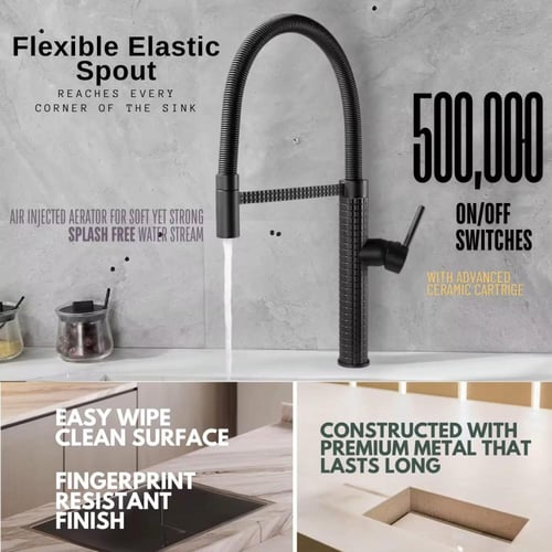 خلاط مجلى اسود سبرنق متحرك