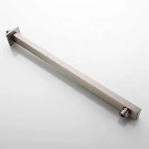 ماسوره دش مربع كروم مطفي من الجدار 40 سم