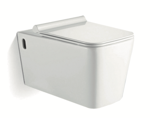 كرسي معلق حمام معلق مربع برافات / BRAVAT