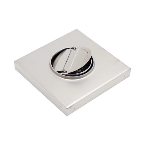 صفاية سيراميك او عادي ستانلس 15*15سم مع رداد