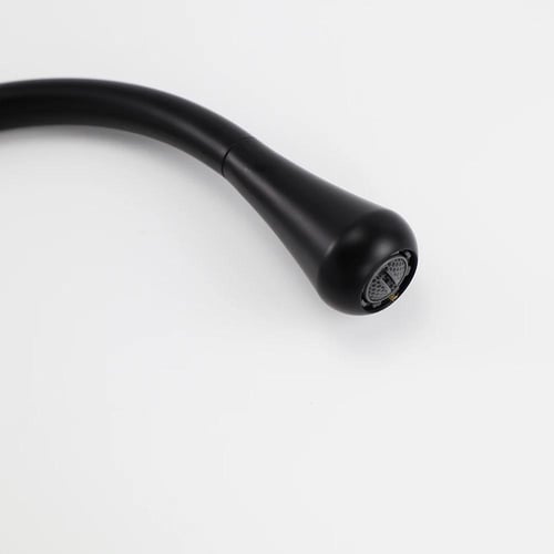 خلاط مغسلة ‏/ مجلى ‏دائري اسود طويل