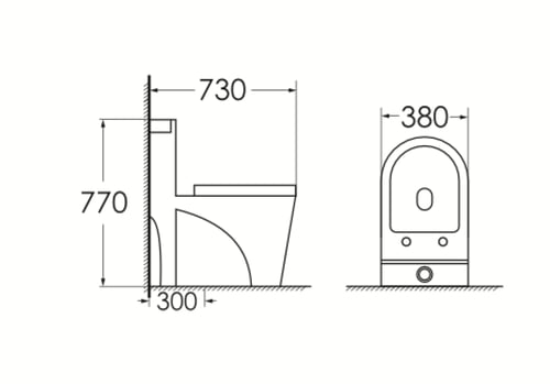 كرسي افرنجي مدور برافات مينا / BRAVAT mena