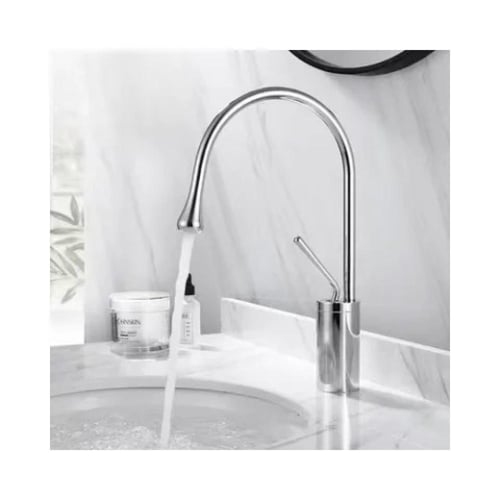 خلاط مغسلة ‏ ‏دائري كروم