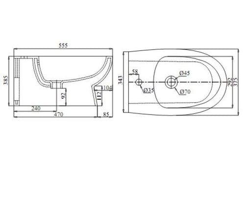 كرسي بديه فيجلاسيرا Viglacera