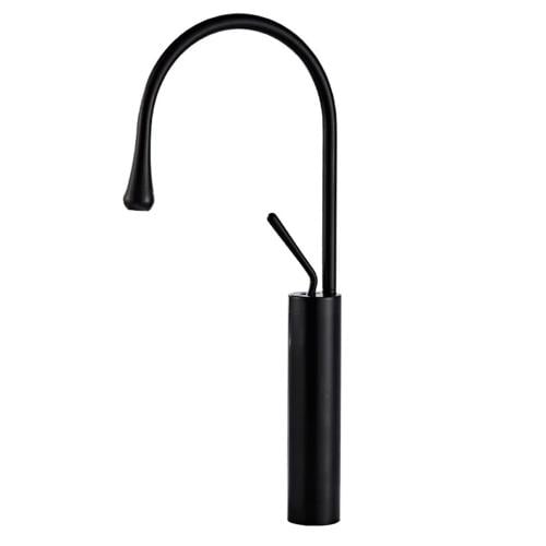 خلاط مغسلة ‏/ مجلى ‏دائري اسود طويل