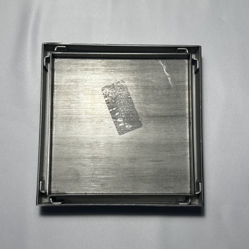 صفاية سيراميك او عادي ستانلس كروم 15*15سم مع رداد