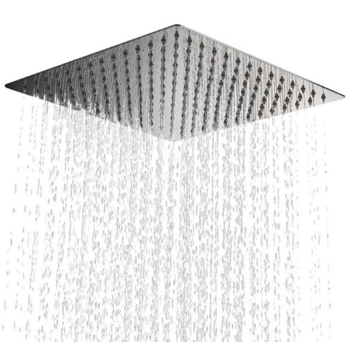 طاسة دش مطري مربع كروم 40 سم