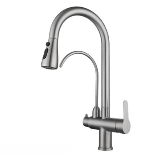 خلاط مجلى كروم مطفي سحاب مع خلاط فلتر