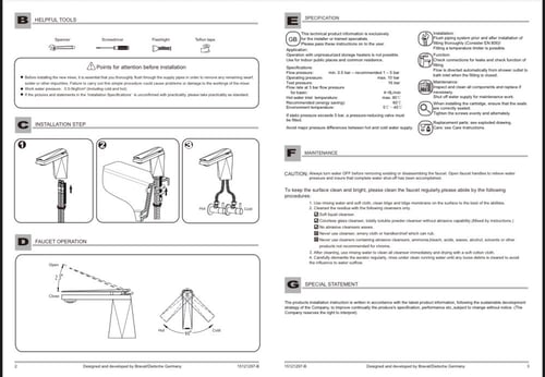 خلاط مغسلة ذهبي دايموند برافات / BRAVAT