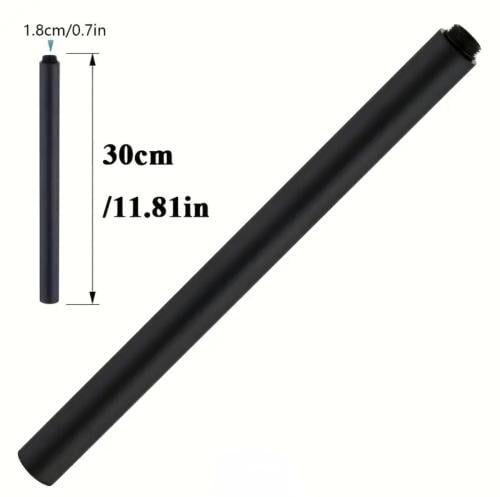 تطويلة خلاط دش بيانو اسود / تبتانيوم / كروم