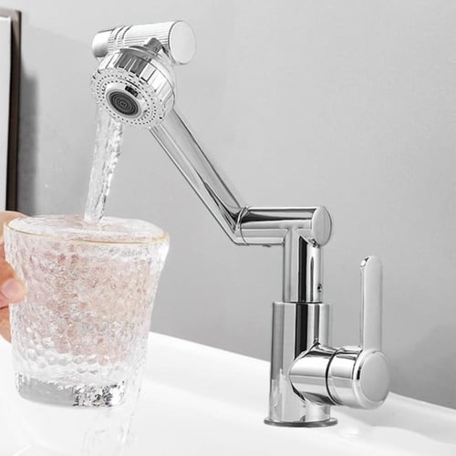 خلاط مغسلة متحرك 360 درجة كروم