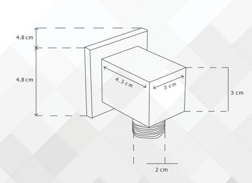 كوع مخفي مربع ذهبي برونزو / BRONZO