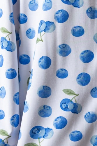 طقم بيجاما بأكمام طويلة من البامبو الطبيعي- بلو بي...