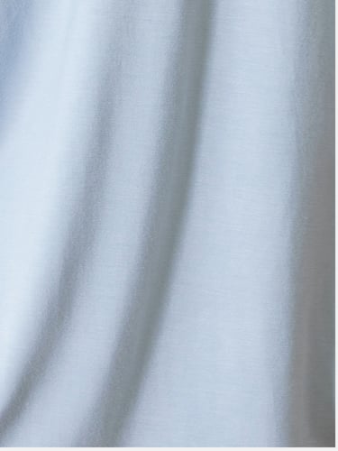 طقم بيجاما بأكمام طويلة من البامبو الطبيعي- ازرق ب...