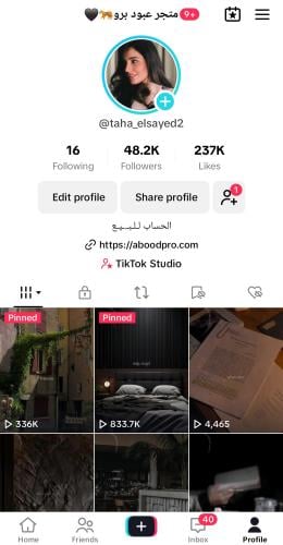 حساب تيك 48الف متابع عرب