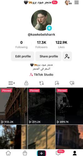 حساب تيك 17الف متابع عرب