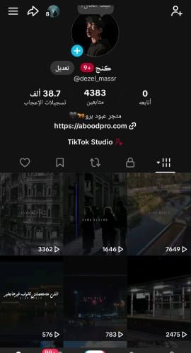 حساب تيك 4383متابع عرب