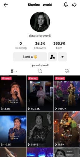 حساب تيك 38الف متابع عرب