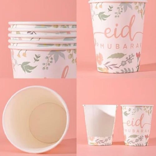 اكواب ورق للعيد مجموعة 2