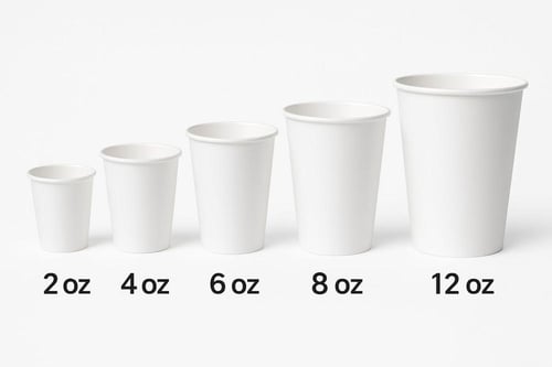 طباعة كوب ورق 100 حبه صغير